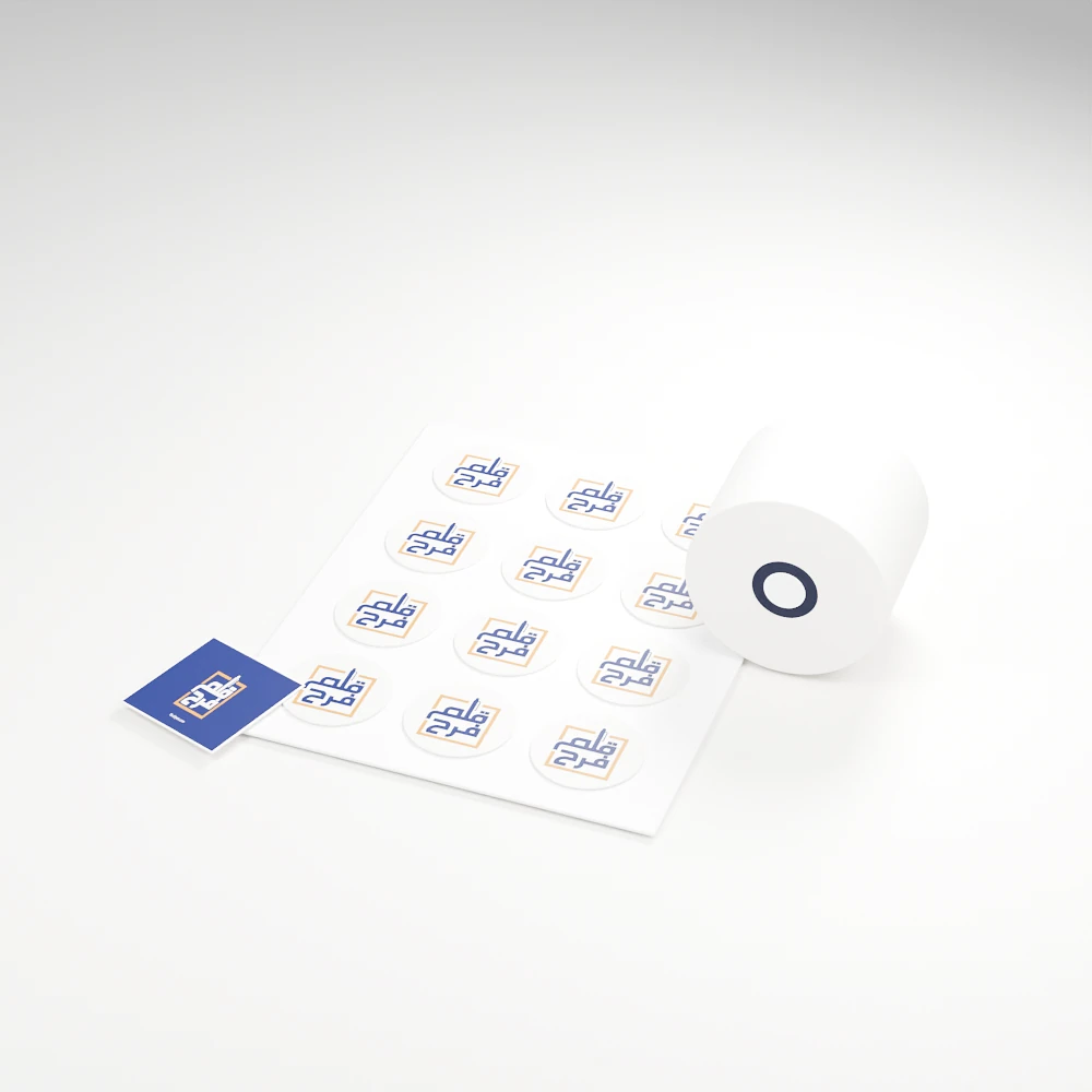 Stickers and labels concept in the Farah Pen identity