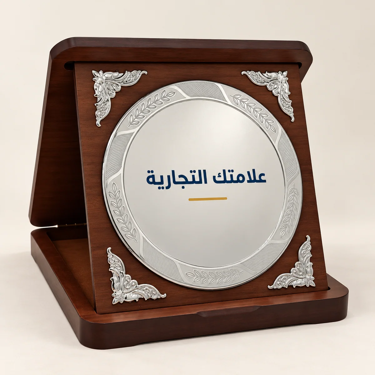 صحن خشبي كبير
