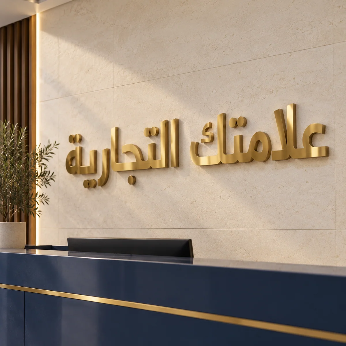 حروف ستانلس ستيل بدون إضاءة