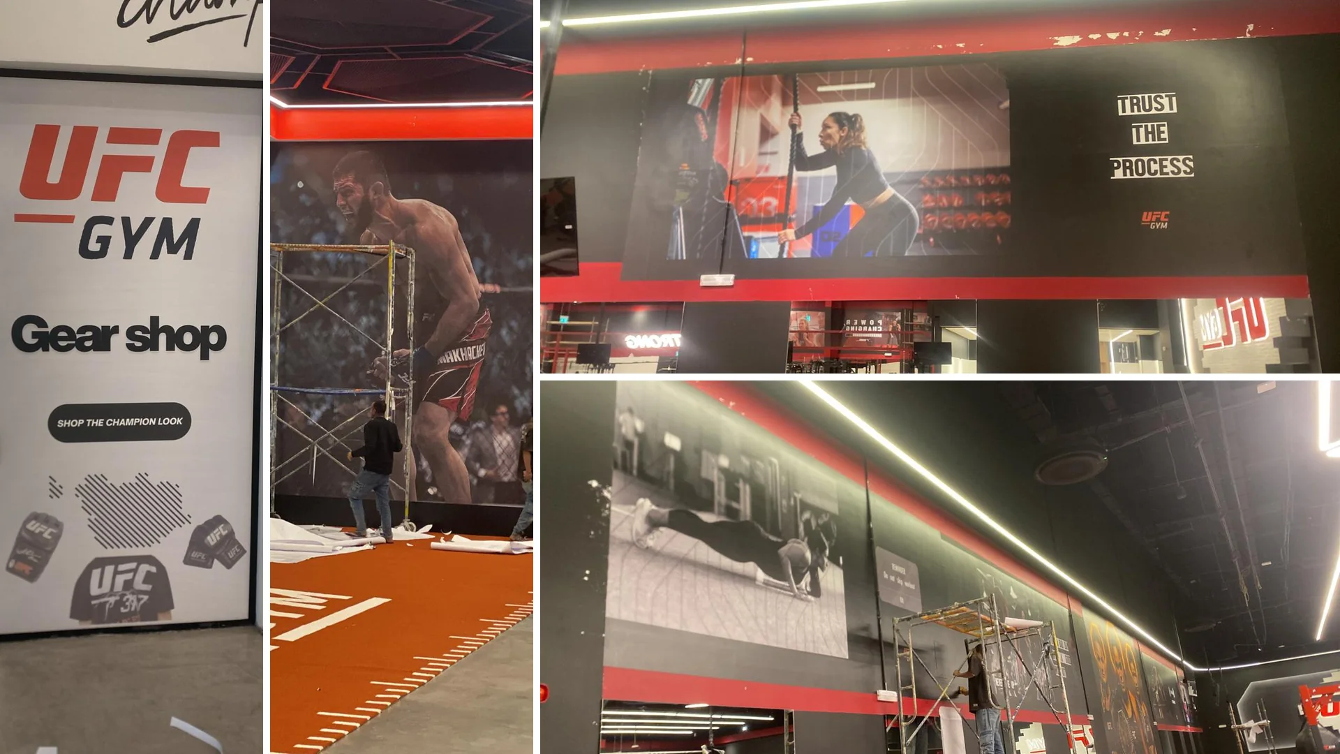 UFC GYM: Large-format wall graphics and posters